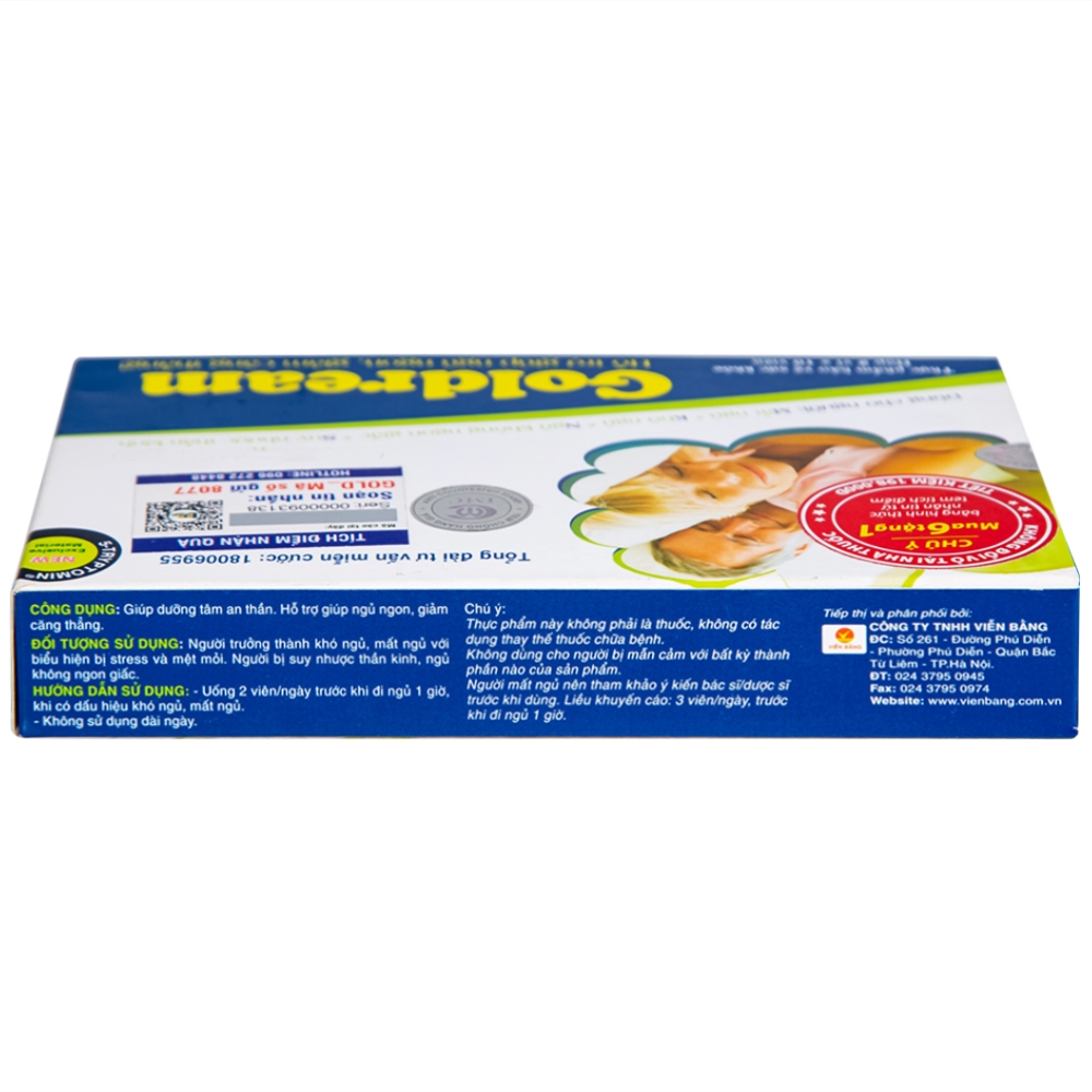 Hình ảnh Viên uống Goldream IMC hỗ trợ ngủ ngon, giảm căng thẳng (20 viên)