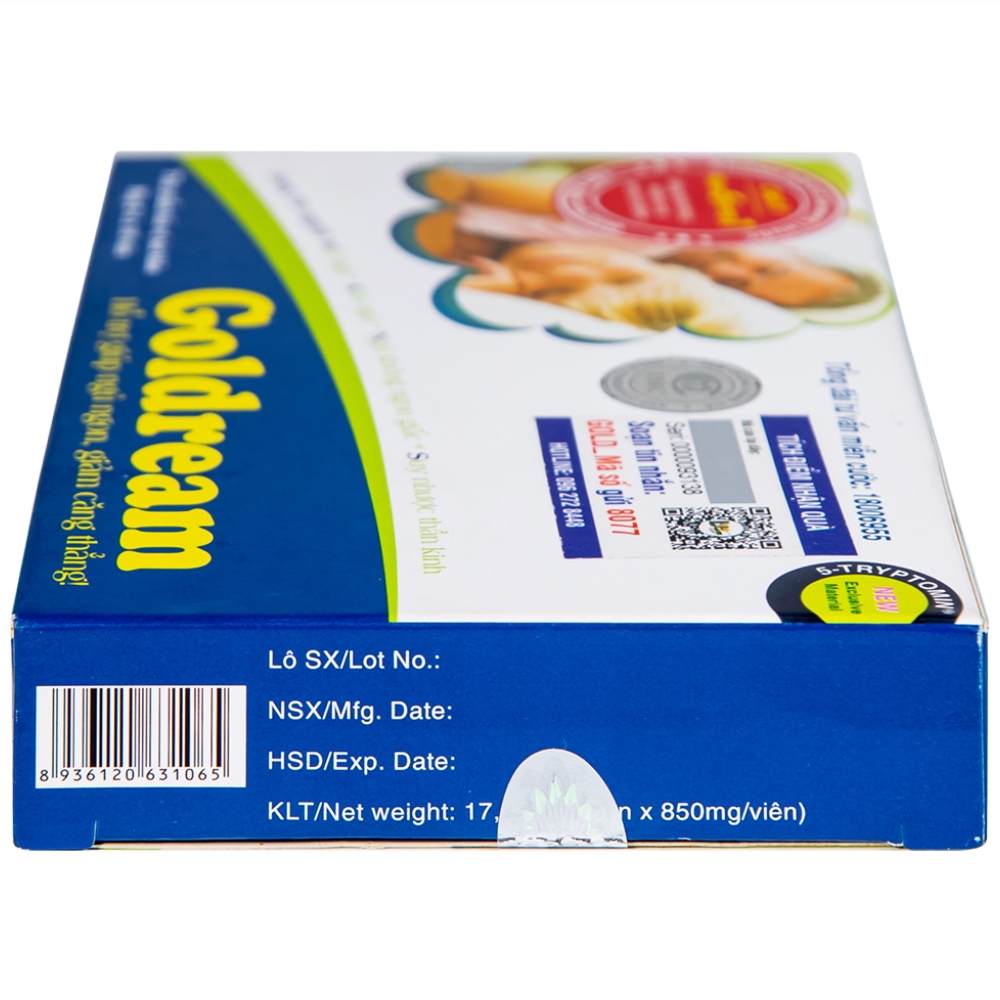 Hình ảnh Viên uống Goldream IMC hỗ trợ ngủ ngon, giảm căng thẳng (20 viên)