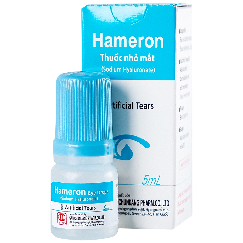 Hình ảnh Thuốc nhỏ mắt Hameron hỗ trợ làm giảm khô mắt và làm chất bôi trơn khi sử dụng kính áp tròng (5ml)