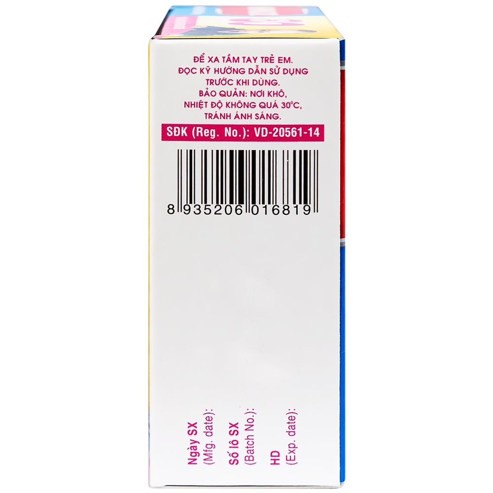 Hình ảnh Bột Hapacol 80 DHG giảm đau, hạ sốt (24 gói)