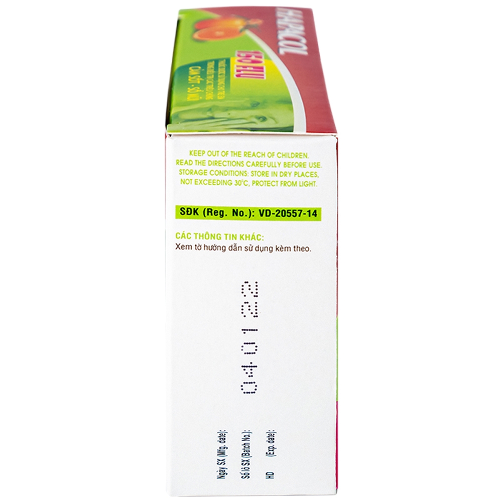 Hình ảnh Bột Hapacol 150 Flu DHG giảm đau, hạ sốt (24 gói)