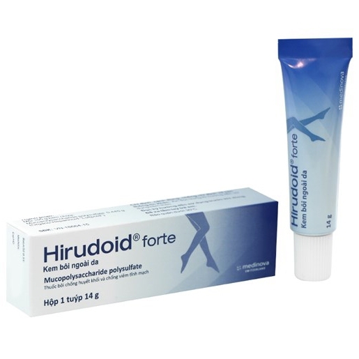 Hình ảnh Kem bôi ngoài da Hirudoid Forte Medinova điều trị viêm giãn tĩnh mạch (14g)