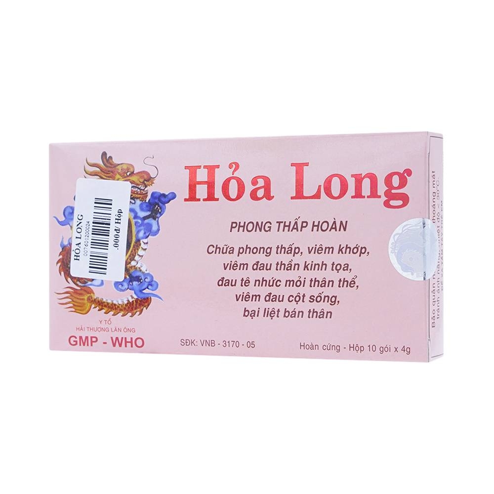 Hình ảnh Thuốc Hỏa Long Bảo Long điều trị phong thấp, viêm khớp (10 gói x 4g)