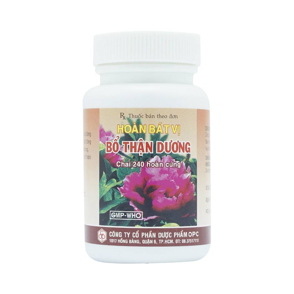 Hình ảnh Thuốc Hoàn Bát Vị Bổ Thận Dương OPC điều trị thận dương yếu, váng đầu, ù tai (240 viên)