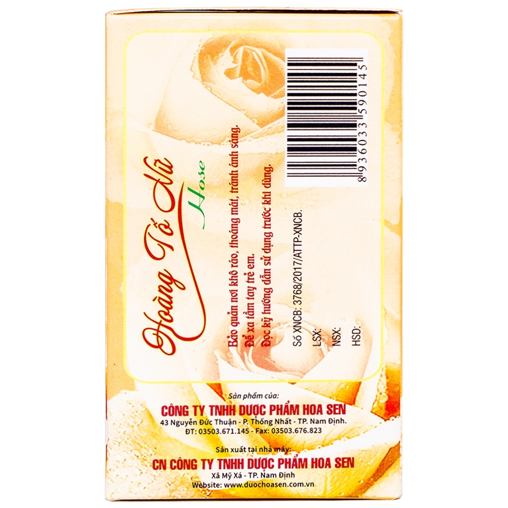 Hình ảnh Viên uống Hoàng Tố Nữ Hose Hoa Sen bổ trung ích khí, sinh tân, chỉ khát (60 viên)
