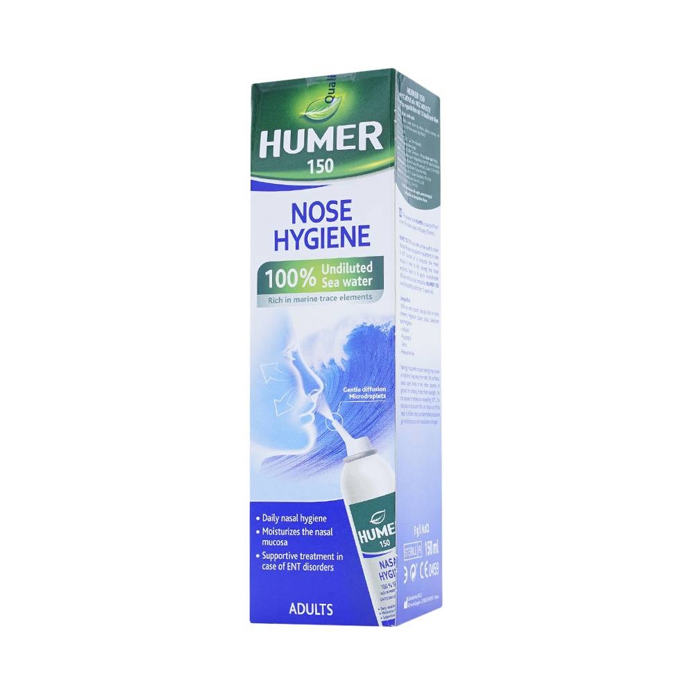 Hình ảnh Dung dịch xịt mũi Humer 150 Nose Hygiene Urgo dùng để vệ sinh khoang mũi