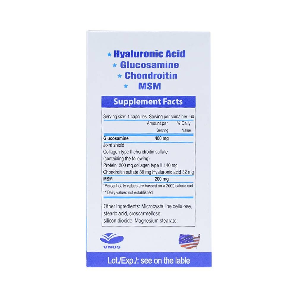 Hình ảnh Viên uống Hyalob tăng tính đàn hồi của sụn khớp (60 viên)