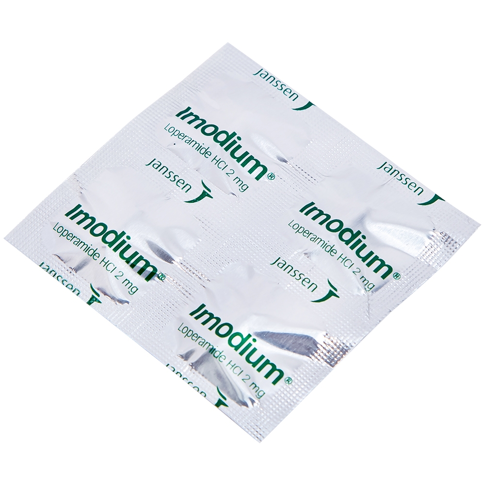 Hình ảnh Thuốc Imodium 2mg Janssen điều trị tiêu chảy cấp (25 vỉ x 4 viên)