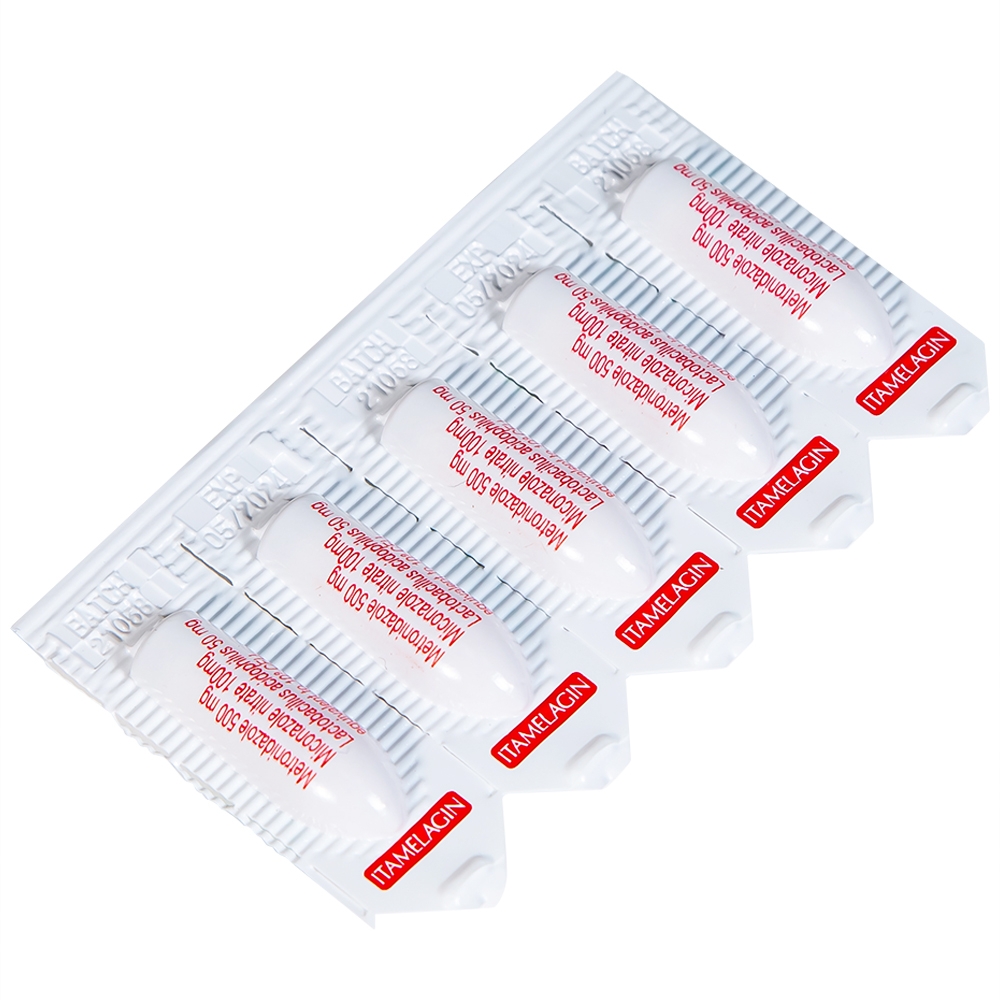 Hình ảnh Thuốc Itamelagin 500mg điều trị nhiễm nấm candida âm đạo (10 viên)