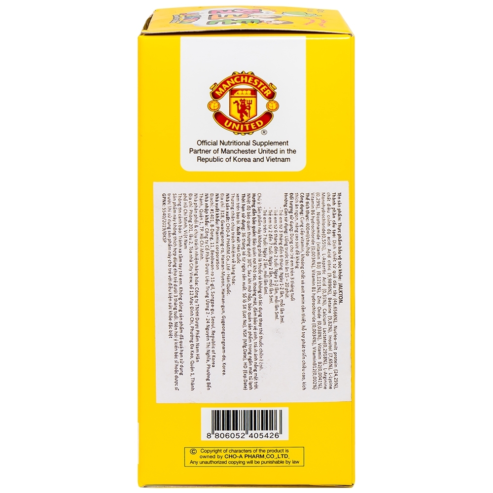 Hình ảnh Siro Jalkton Growth For Children Cho-A cung cấp vitamin, khoáng chất, axit amin (400ml)