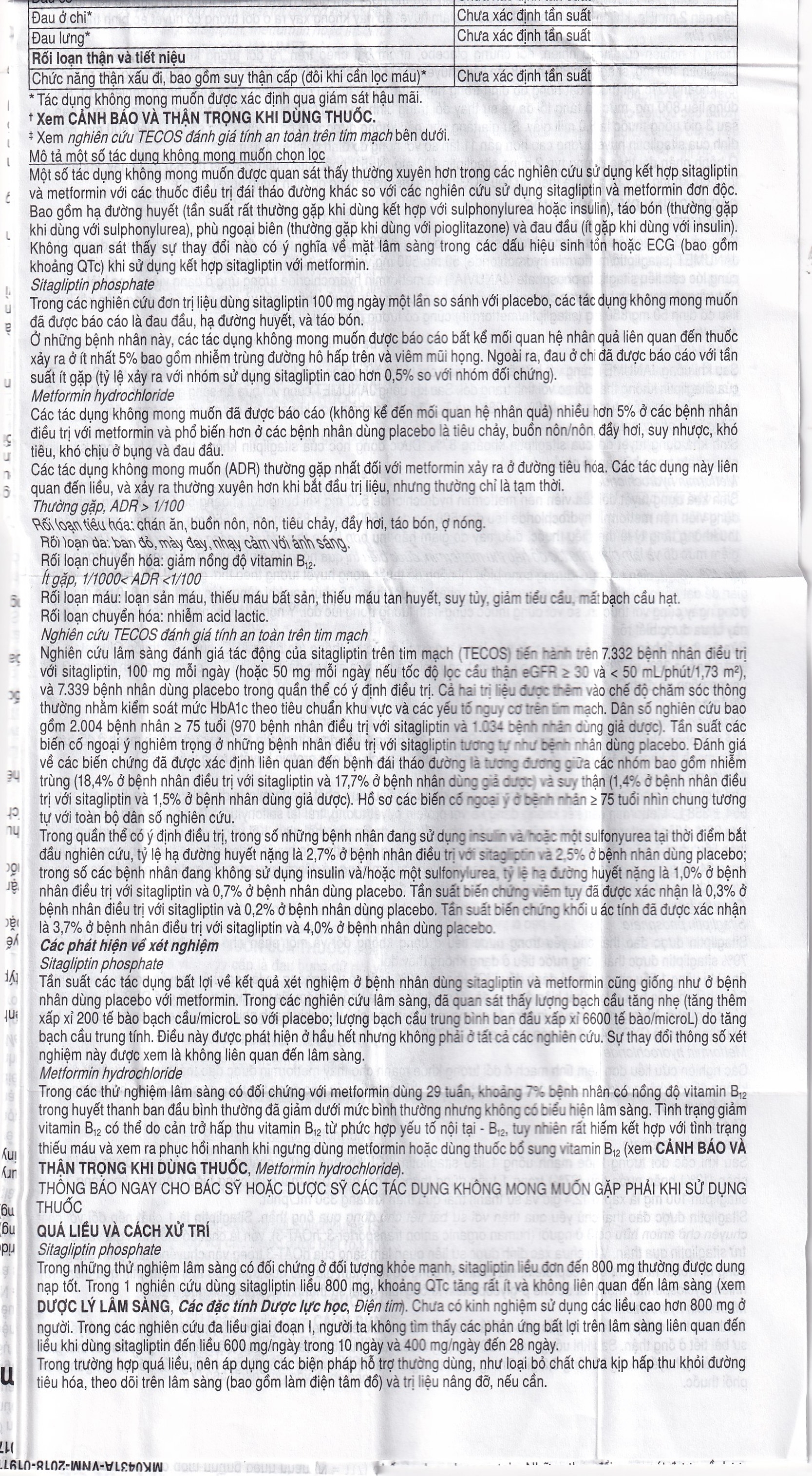 Hình ảnh Viên nén Janumet 50mg/500mg MSD điều trị đái tháo đường típ 2 (4 vỉ x 7 viên)