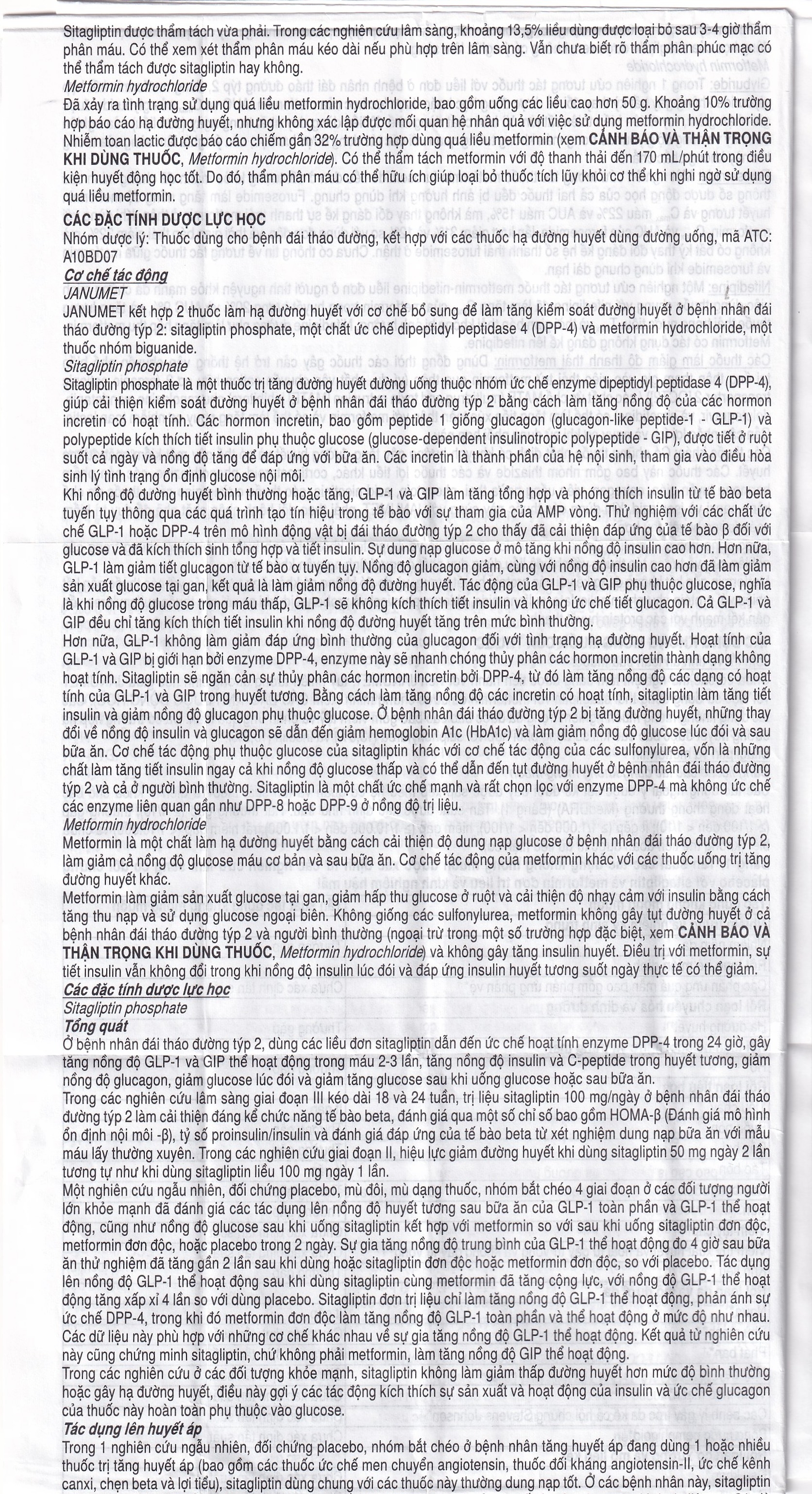 Hình ảnh Viên nén Janumet 50mg/500mg MSD điều trị đái tháo đường típ 2 (4 vỉ x 7 viên)