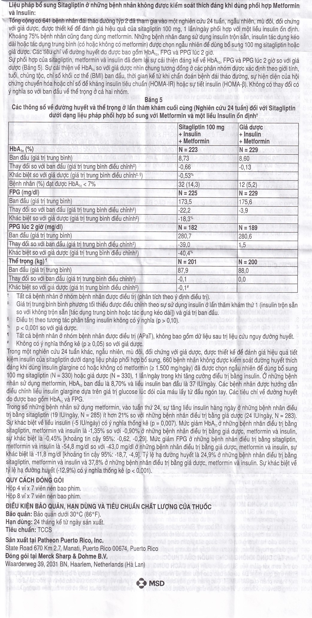 Hình ảnh Viên nén Janumet 50mg/850mg MSD điều trị đái tháo đường típ 2 (4 vỉ x 7 viên)