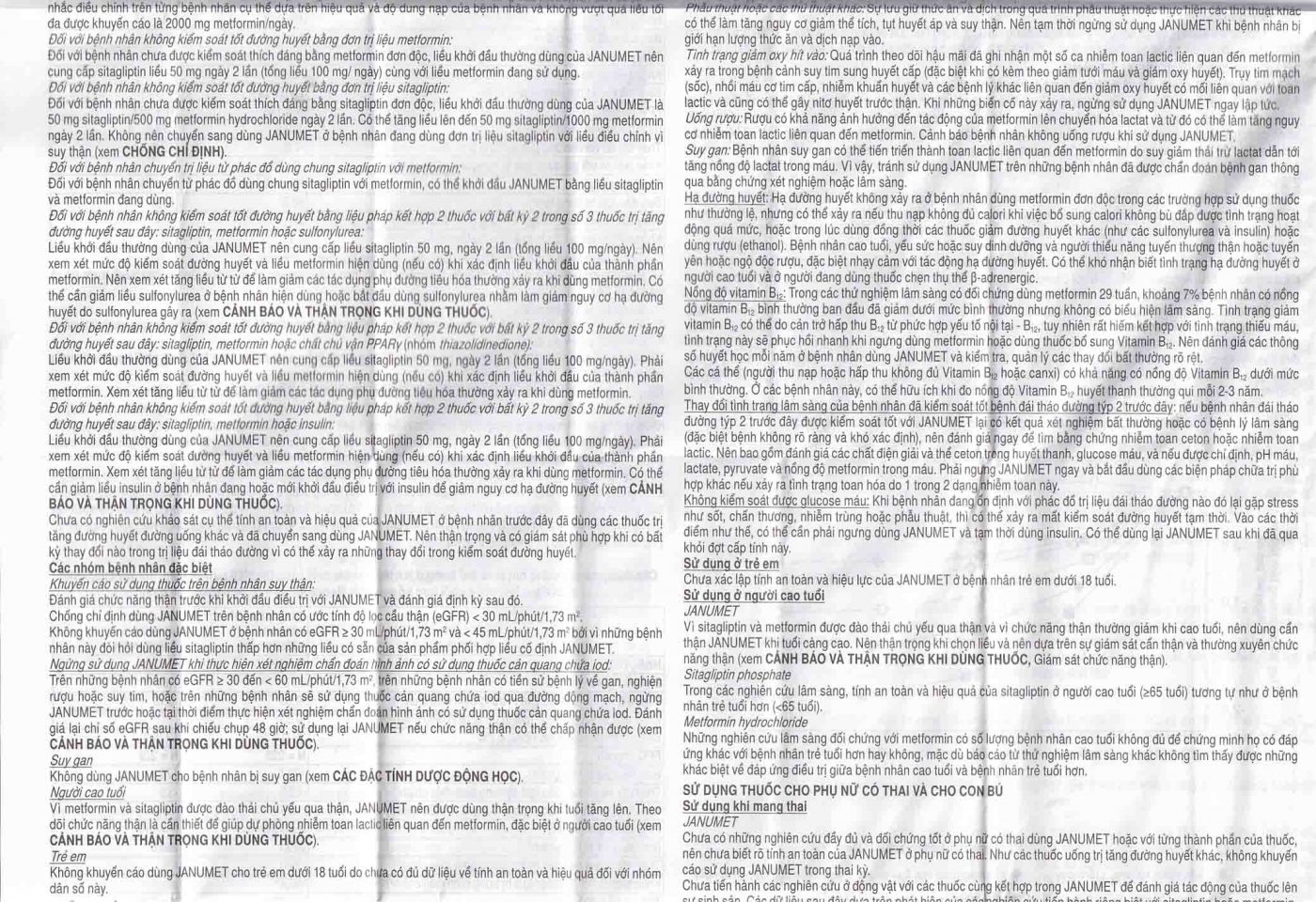 Hình ảnh Viên nén Janumet 50mg/850mg MSD điều trị đái tháo đường típ 2 (4 vỉ x 7 viên)