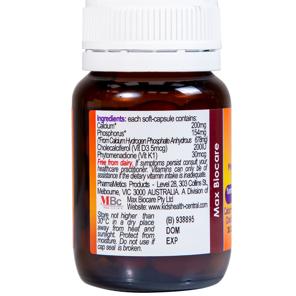 Hình ảnh Viên nhai KiddieCal Catalent bổ sung canxi và vitamin D (30 viên)