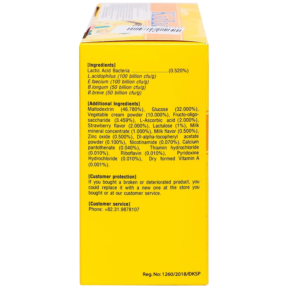 Hình ảnh Men vi sinh Kidlac Cell Biotech giúp đường ruột khỏe mạnh, hấp thu tốt hơn (60 gói)