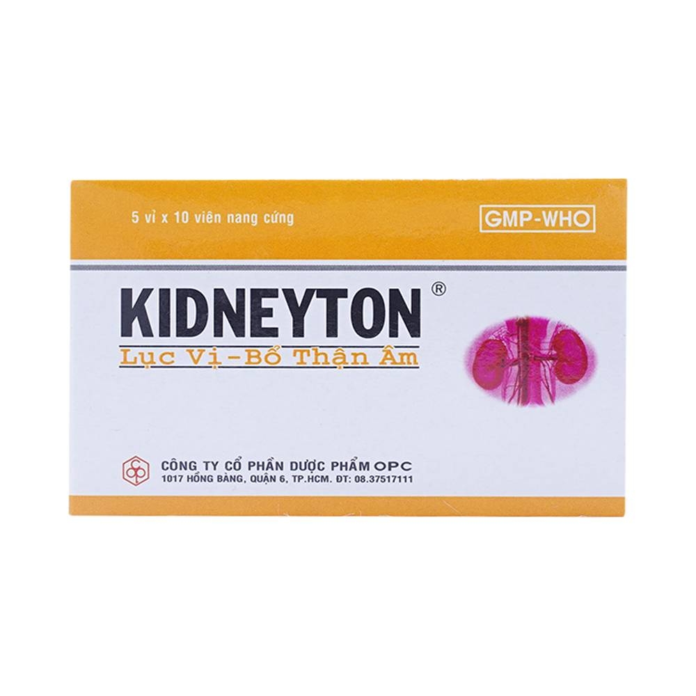 Hình ảnh Thuốc Kidneyton OPC dùng cho người tinh huyết suy kém, thắt lưng đầu gối mỏi yếu (5 vỉ x 10 viên)