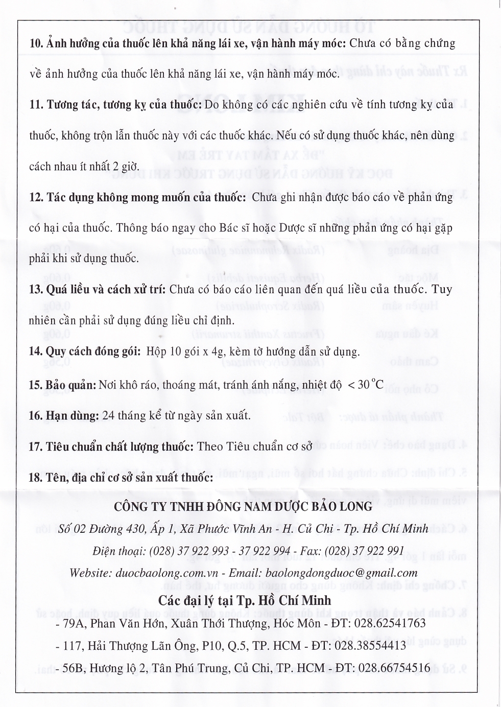Hình ảnh Thuốc Kim Long chữa chứng hắt hơi, sổ mũi, ngạt mũi, mặt mũi đau nhức (10 gói x 4g)
