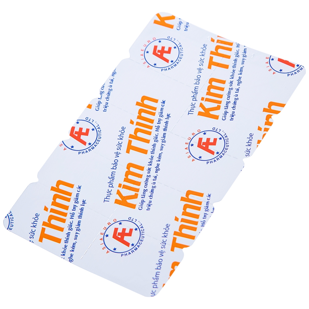 Hình ảnh Viên uống Kim Thính Á Âu hỗ trợ tăng cường sức khỏe thính giác (3 vỉ x 10 viên)