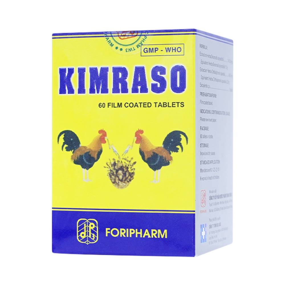 Hình ảnh Viên nén Kimraso Forifarm điều trị sỏi thận, sỏi mật, viêm bể thận, viêm túi mật (60 viên)