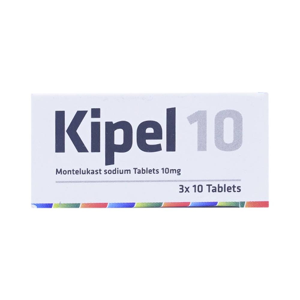 Hình ảnh Viên nén Kipel 10 MEGA We Care phòng và điều trị hen phế quản mạn tính, co thắt phế quản (3 vỉ x 10 viên)