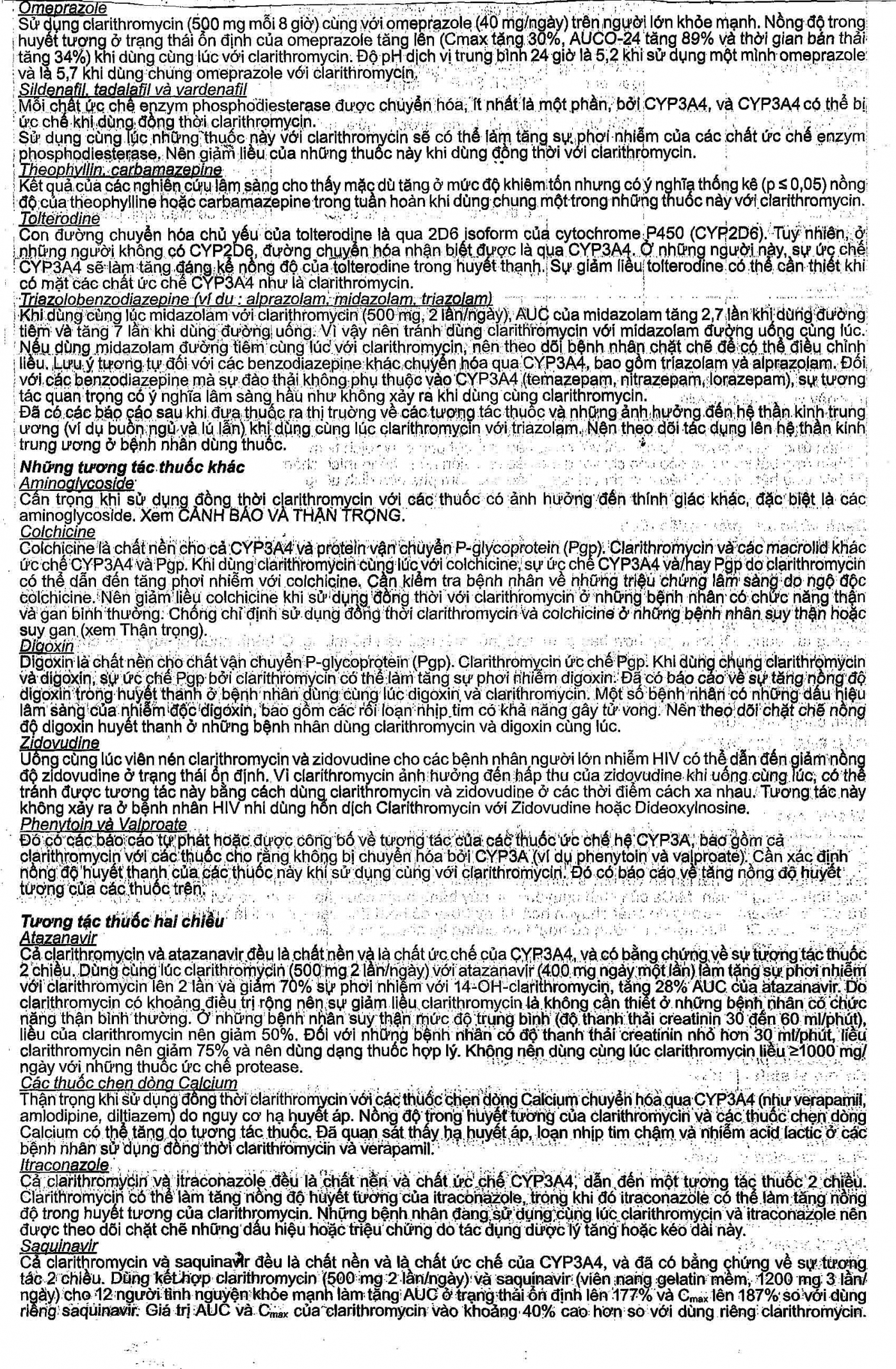 Hình ảnh Thuốc Klacid Forte 500mg Abbott điều trị nhiễm trùng đường hô hấp (14 viên)