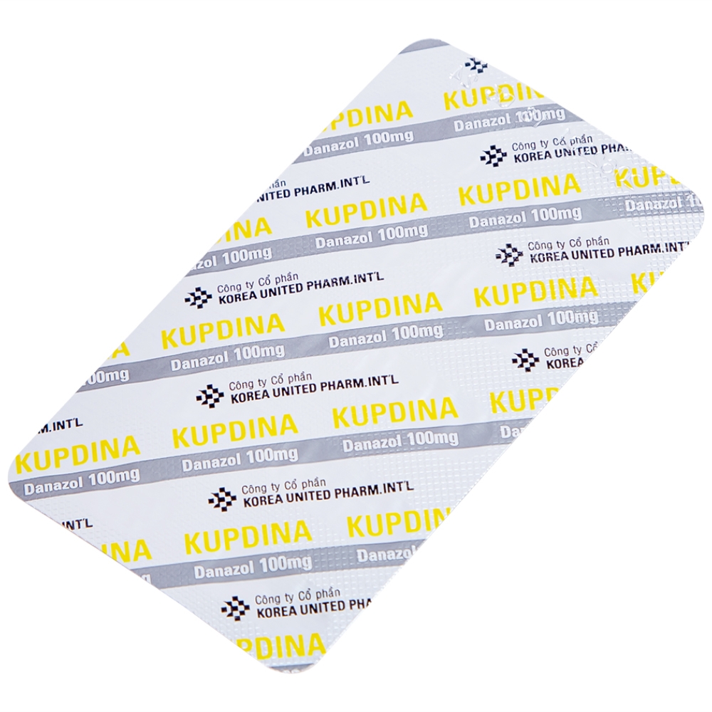 Hình ảnh Viên nang cứng Kupdina 100mg Korea United Pharm điều trị đau trong lạc nội mạc tử cung, u xơ tuyến vú (3 vỉ x 10 viên)