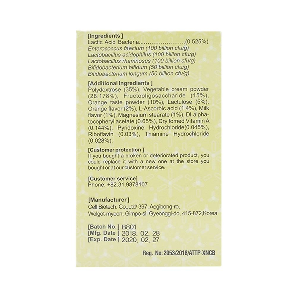 Hình ảnh Men vi sinh Lacclean Gold Lab điều trị rối loạn đường ruột do bệnh lý hoặc kháng sinh kéo dài (30 gói)