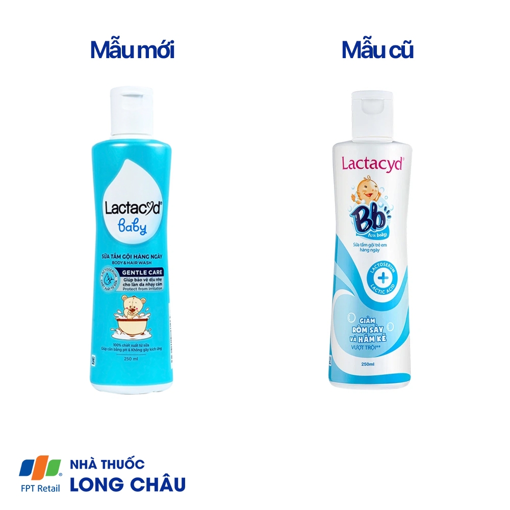 Hình ảnh Sữa tắm gội Body And Hair Wash Gentle Care Lactacyd BB tăng cường bảo vệ làn da mỏng manh của bé (250ml)
