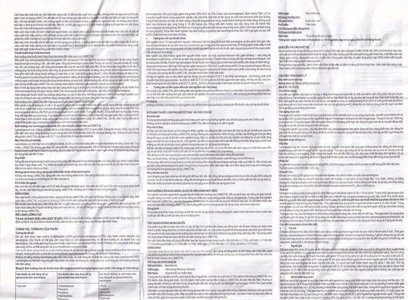 Hình ảnh Viên nén Lamictal 25mg GSK điều trị động kinh và phòng ngừa bệnh rối loạn lưỡng cực (3 vỉ x 10 viên)