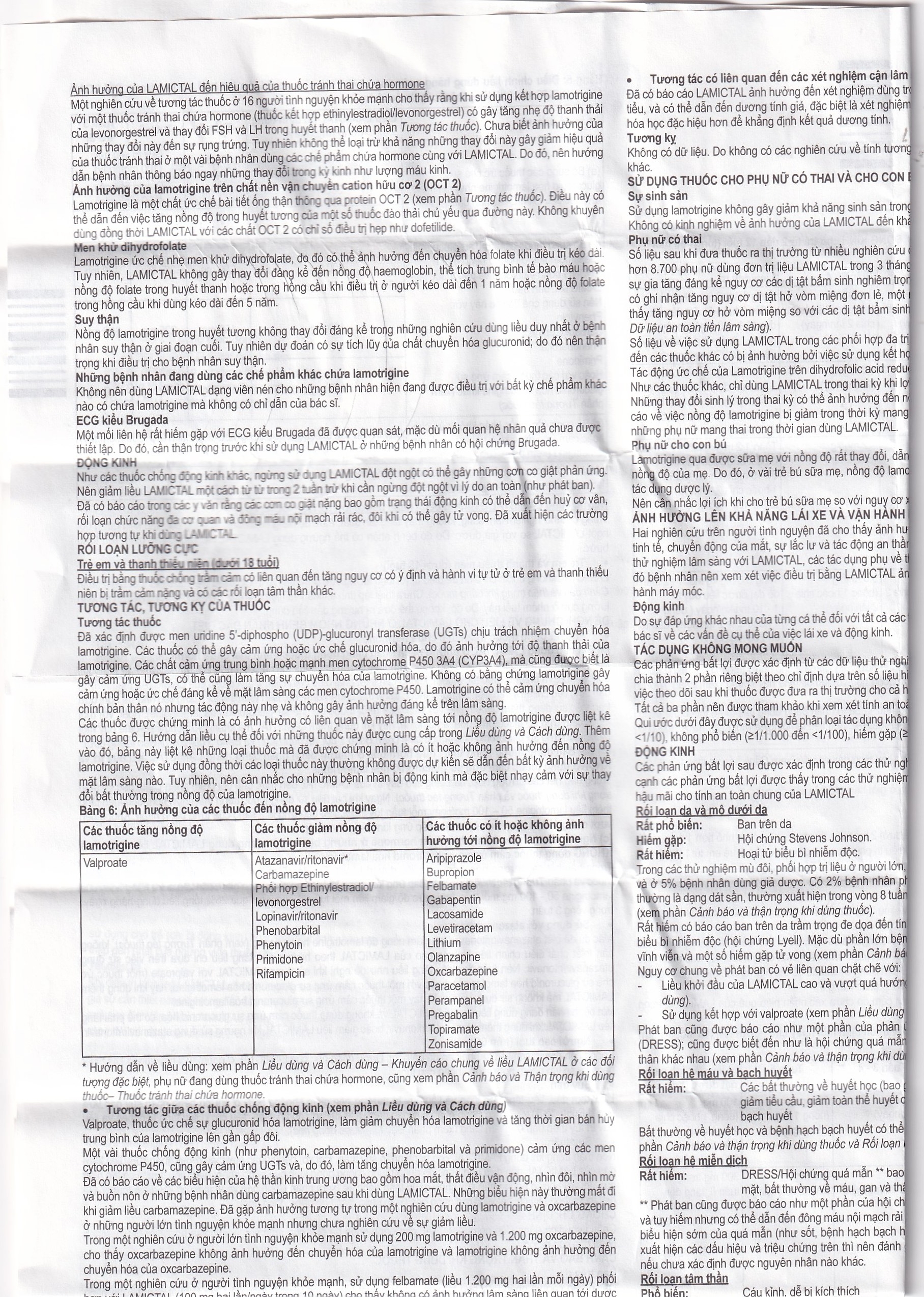 Hình ảnh Viên nén Lamictal 50mg GSK điều trị động kinh và phòng ngừa bệnh rối loạn lưỡng cực (3 vỉ x 10 viên)