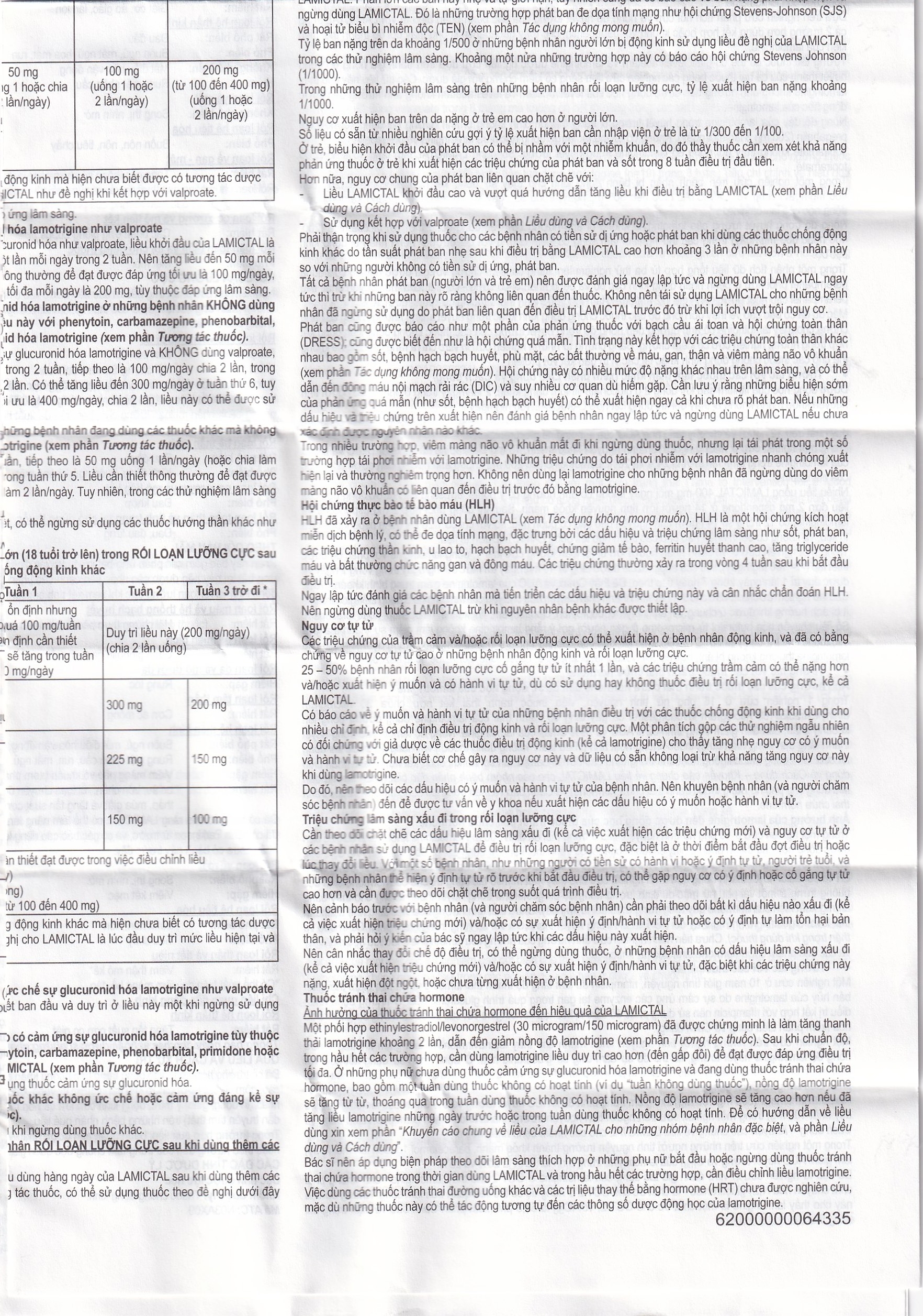 Hình ảnh Viên nén Lamictal 50mg GSK điều trị động kinh và phòng ngừa bệnh rối loạn lưỡng cực (3 vỉ x 10 viên)