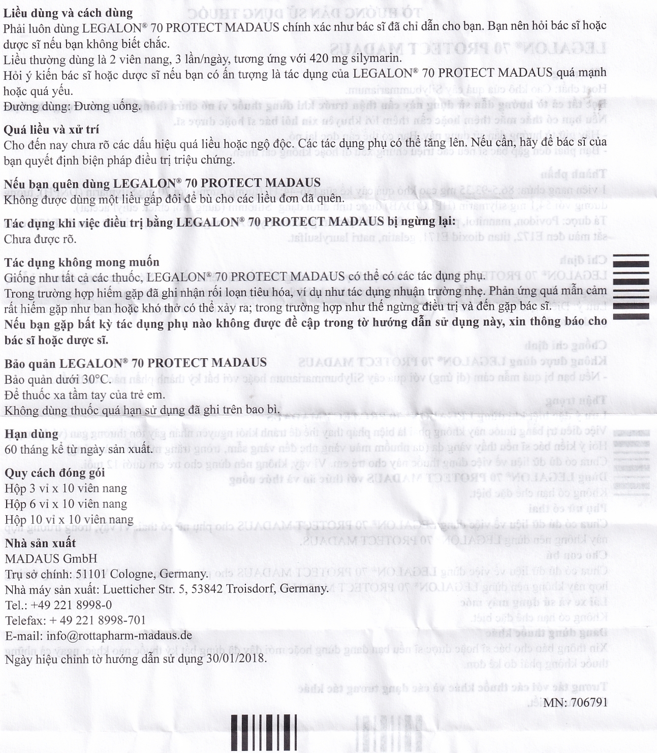 Hình ảnh Viên nang Legalon 70 Madaus điều trị bệnh gan, nhiễm độc gan (10 vỉ x 10 viên)