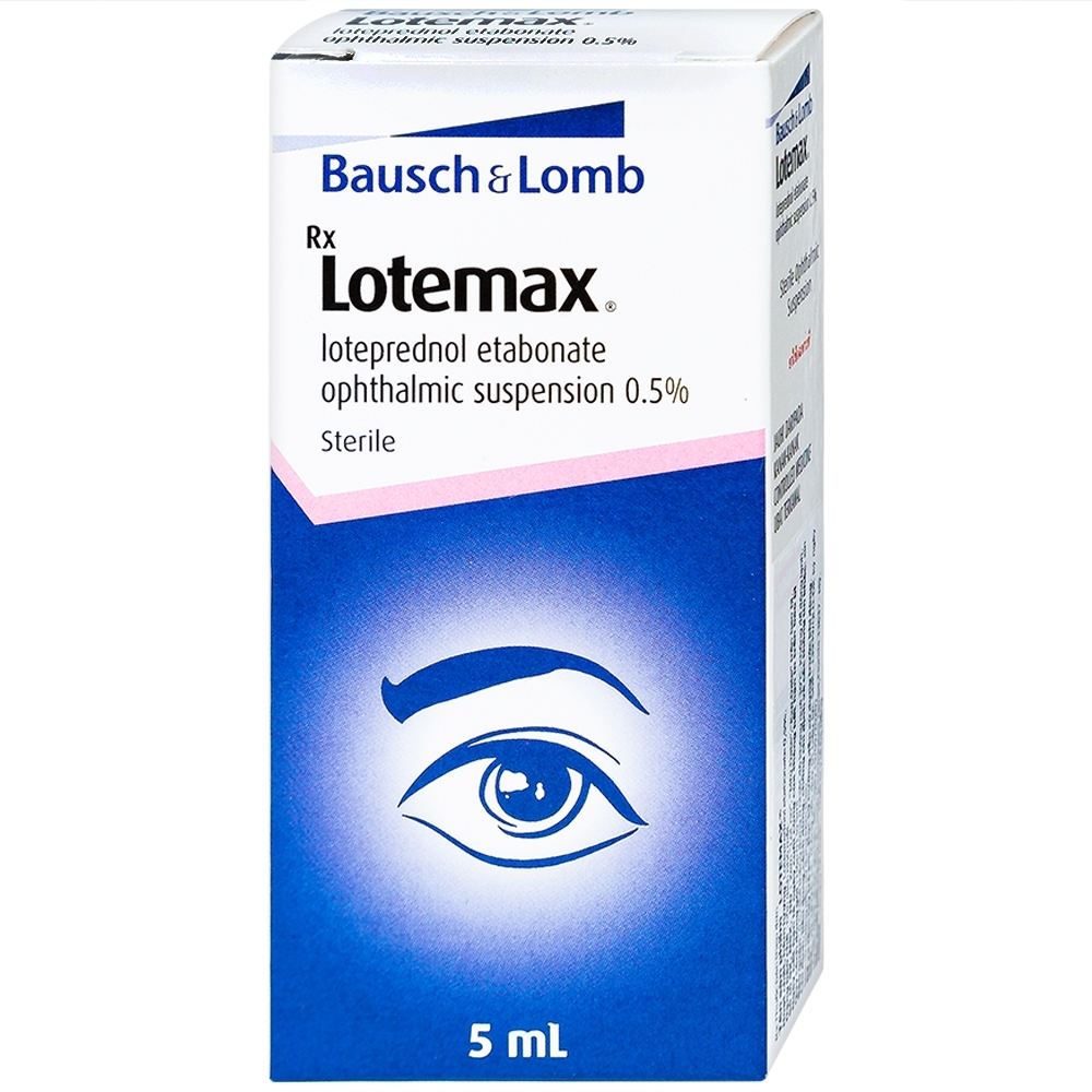 Hình ảnh Thuốc nhỏ mắt Lotemax 0.5% Bausch & Lomb điều trị viêm kết mạc mí mắt, nhãn cầu (5ml)