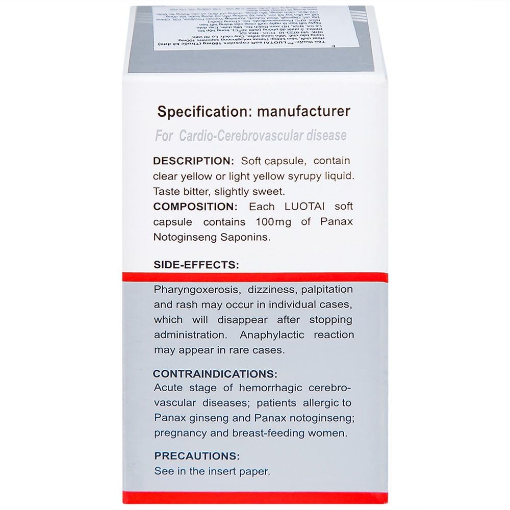 Hình ảnh Thuốc Luotai Kunming điều trị đột quỵ, liệt nửa người (30 viên)