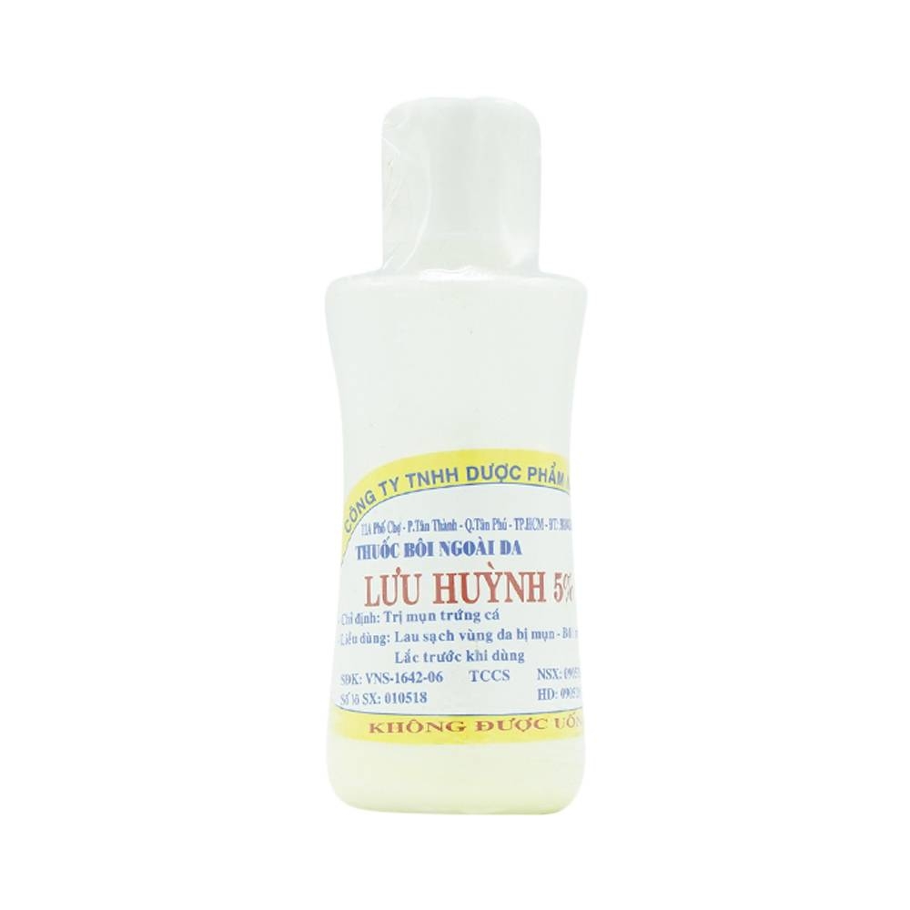 Hình ảnh Dung dịch Lưu Huỳnh 5% Nam Việt điều trị mụn trứng cá (60ml)
