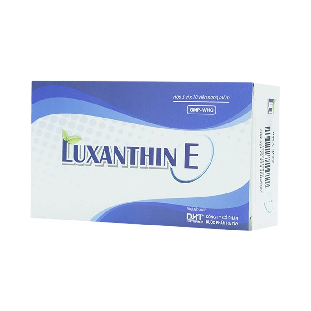 Hình ảnh Thuốc Luxathin-E hỗ trợ điều trị bệnh lý về mắt, khô mắt, nhìn mờ, cải thiện thị lực (3 vỉ x 10 viên)