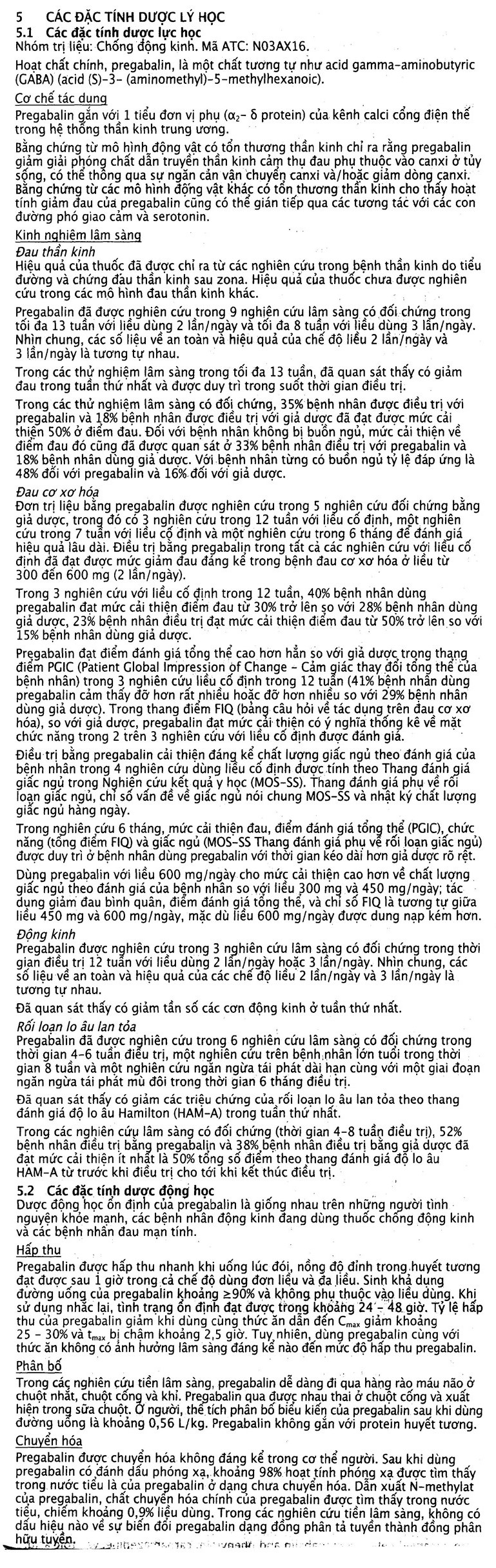 Hình ảnh Viên nang cứng Lyrica 75mg Pfizer điều trị đau thần kinh, động kinh cục bộ (4 vỉ x 14 viên) 