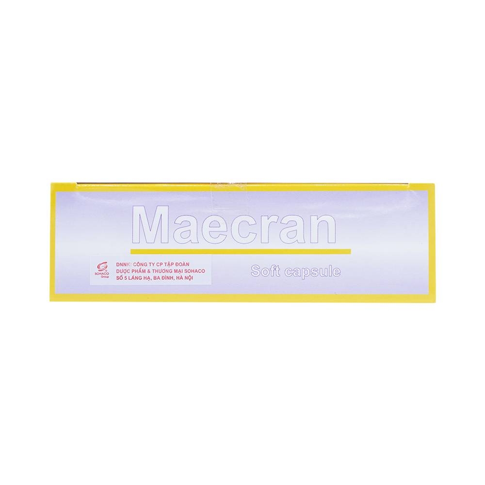Hình ảnh Viên nang mềm Maecran Kolmar Pharma chống lão hóa, cung cấp vitamin (12 vỉ x 5 viên)