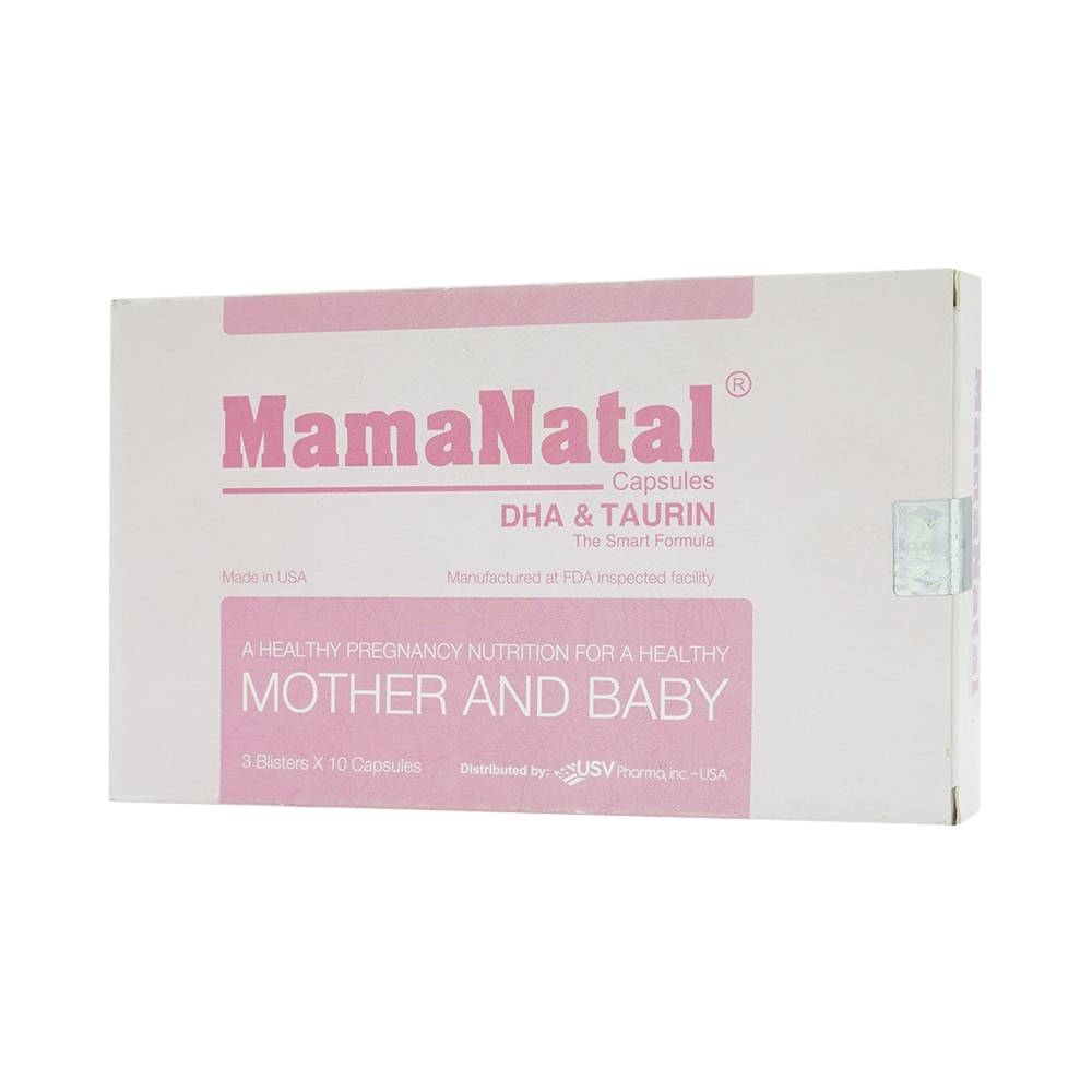 Hình ảnh Viên uống MamaNatal bổ sung dinh dưỡng cho phụ nữ mang thai (3 vỉ x 10 viên)