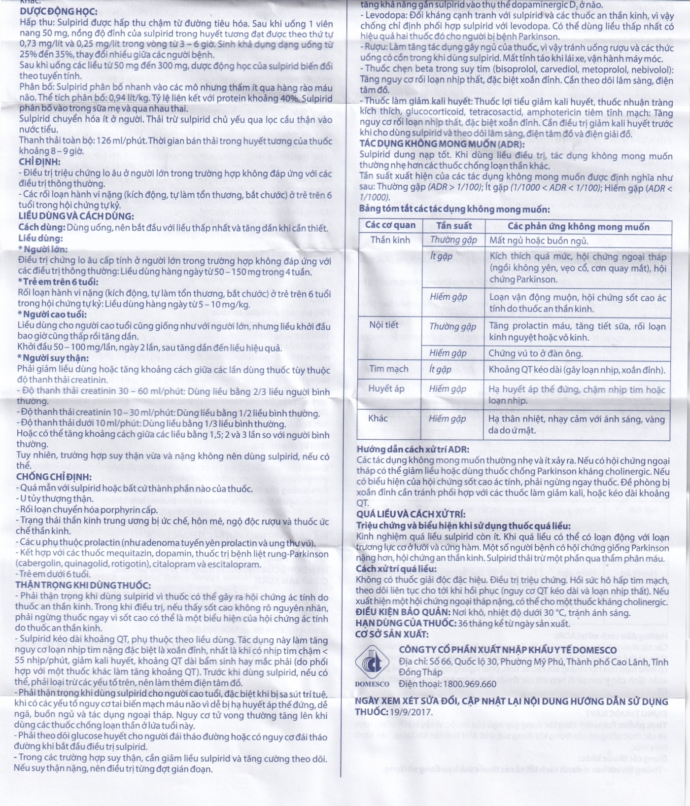 Hình ảnh Viên nang cứng Maxdotyl 50mg Domesco điều trị chứng lo âu ở người lớn (2 vỉ x 15 viên)