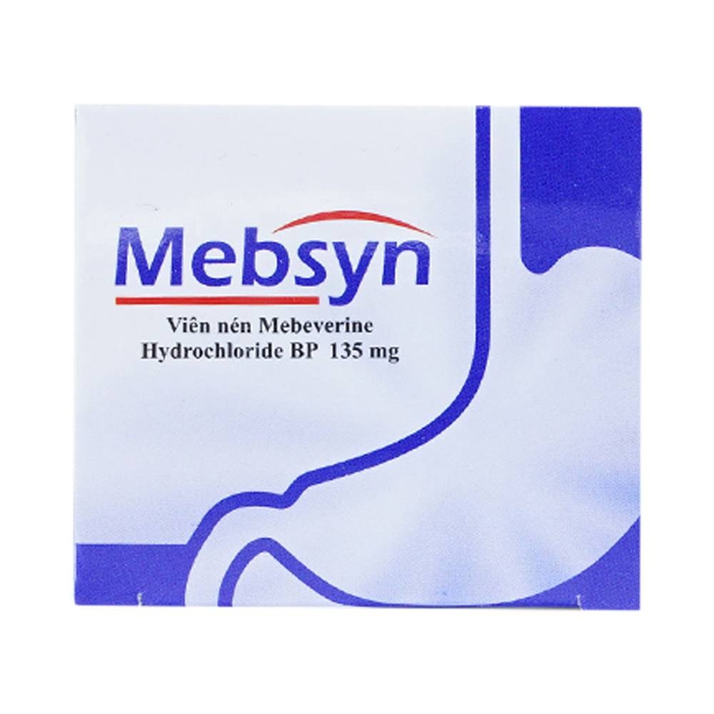 Hình ảnh Thuốc Mebsyn 135mg Synmedic điều trị hội chứng ruột kích thích (10 vỉ x 10 viên)