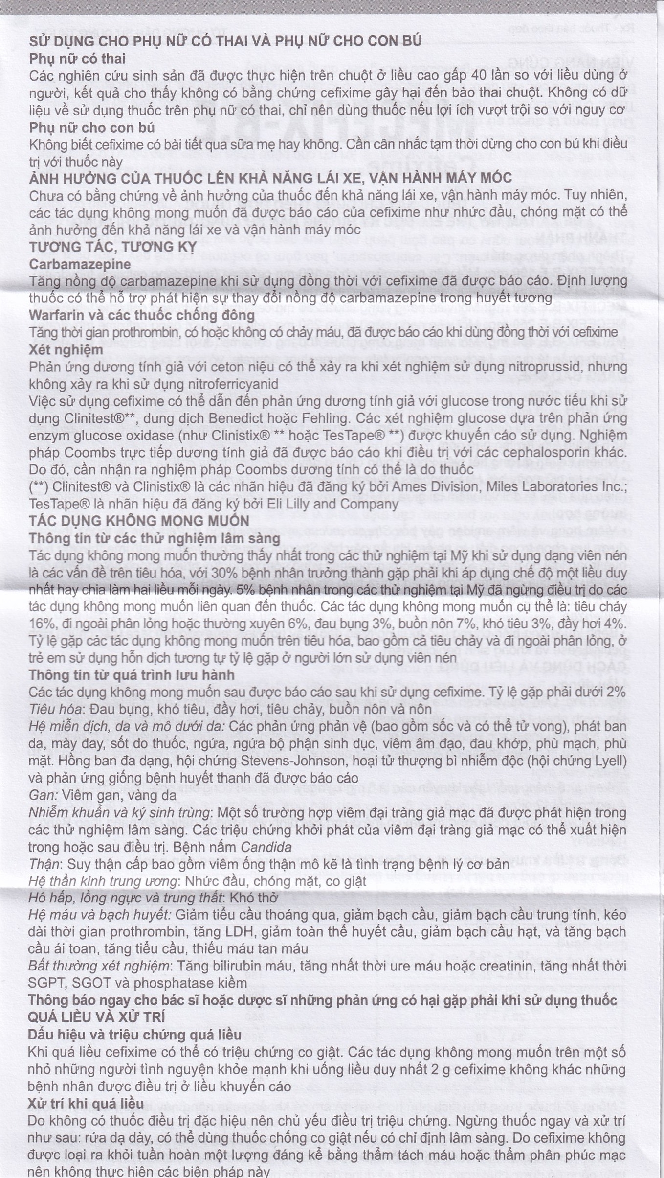 Hình ảnh Thuốc Mecefix-B.E 200mg Merap điều trị nhiễm khuẩn đường tiết niệu, viêm tai giữa (2 vỉ x 10 viên)