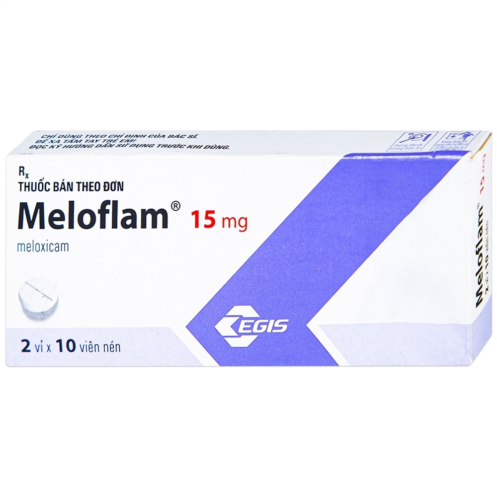 Hình ảnh Thuốc Meloflam 15mg Egis điều trị thoái hóa xương khớp (2 vỉ x 10 viên)