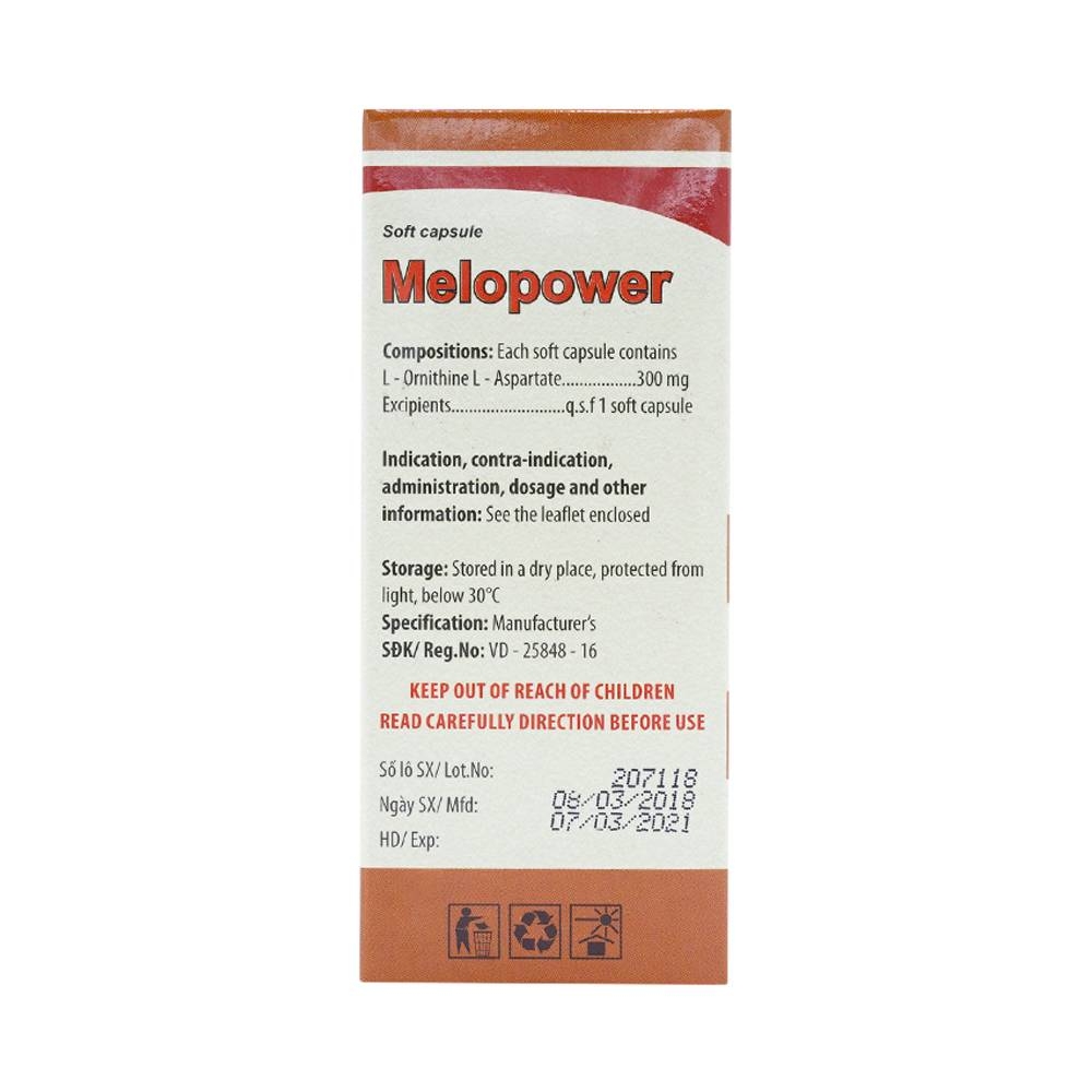 Hình ảnh Viên nang mềm Melopower 300mg Mediplantex điều trị bệnh gan (12 vỉ x 5 viên)