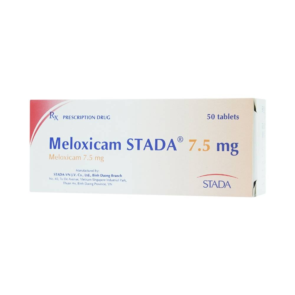 Hình ảnh Thuốc Meloxicam Stada 7.5mg giảm đau nhóm NSAIDs (5 vỉ x 10 viên)