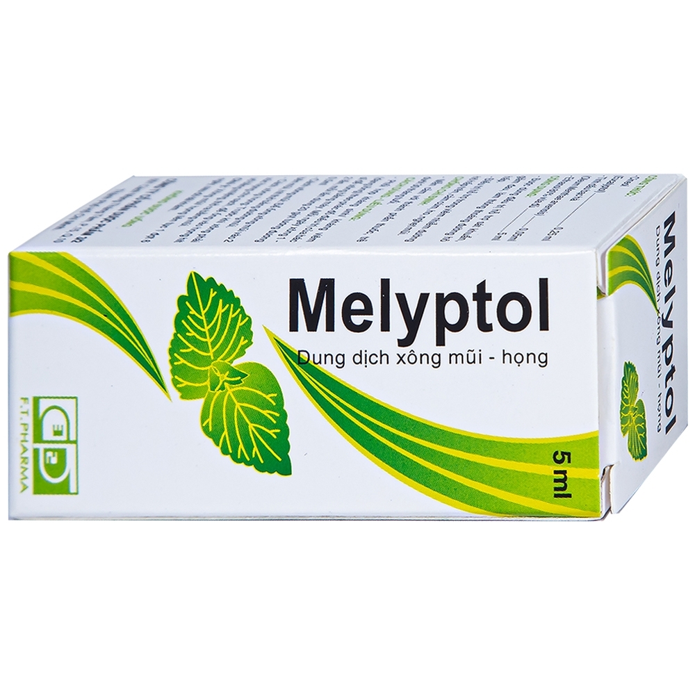 Hình ảnh Dung dịch xông mũi họng Melyptol Dược 3-2 điều trị hỗ trợ sát khuẩn, giảm đau đường hô hấp (5ml)
