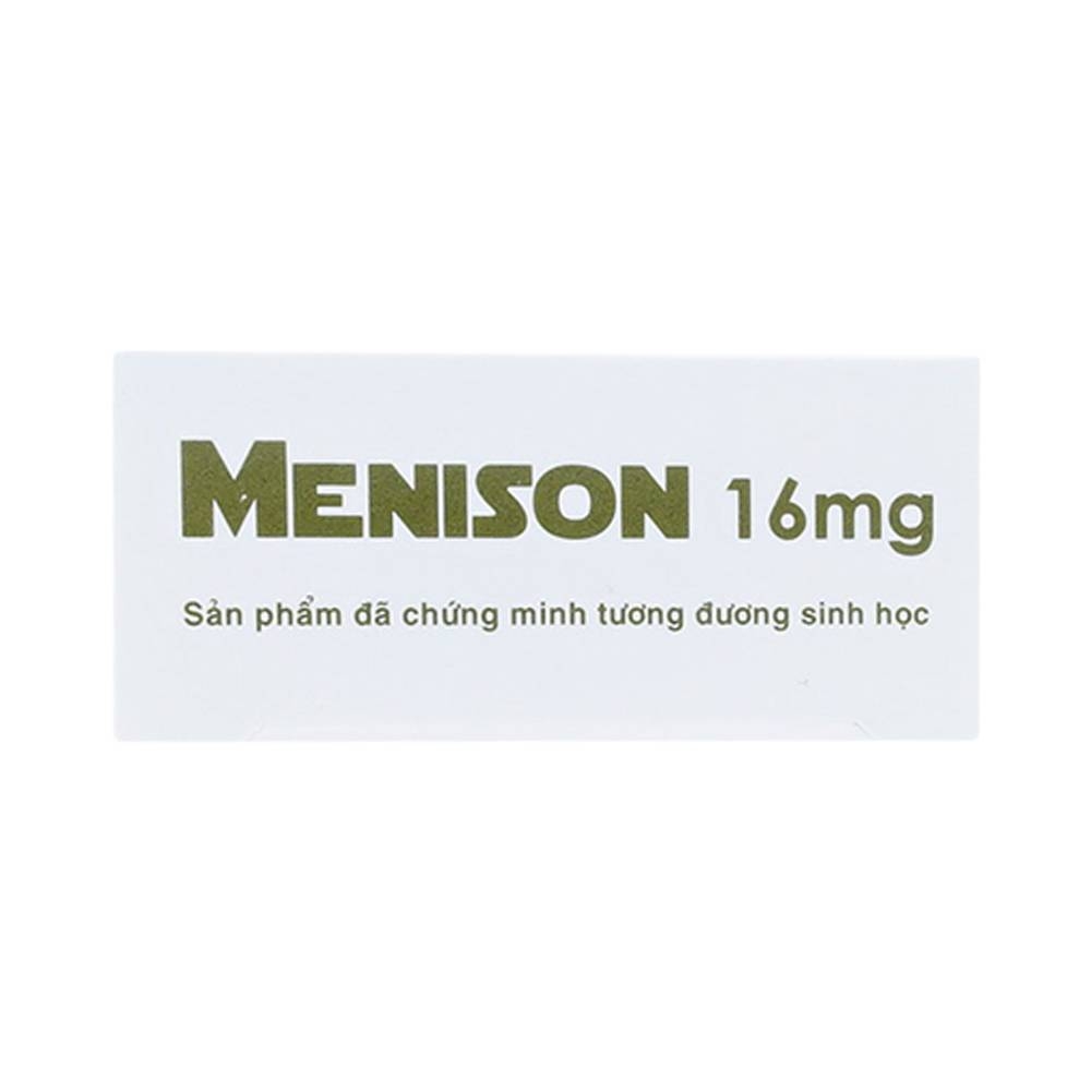 Hình ảnh Thuốc Menison 16mg Pymepharco điều trị rối loạn nội tiết, viêm khớp, bệnh collagen (3 vỉ x 10 viên)