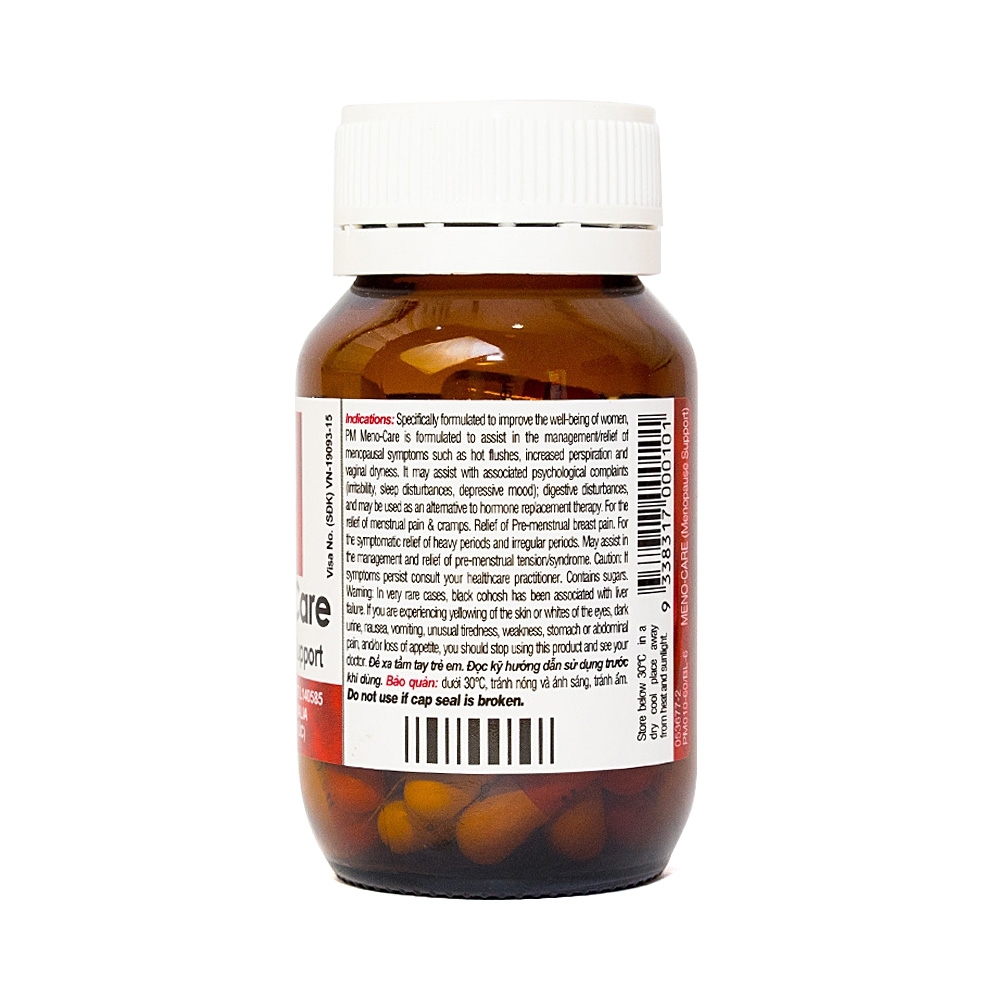 Hình ảnh Viên nang cứng PM Meno-Care Probiotec Pharma điều trị rối loạn chu kỳ hành kinh (60 viên)