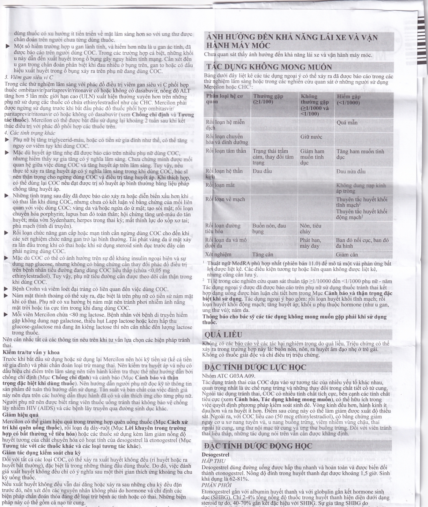 Hình ảnh Thuốc Mercilon Bayer hỗ trợ tránh thai (1 vỉ x 21 viên)